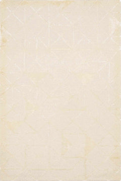 Jevau Beige Geometric Hand Tufted Wool Area Rug - Clearance - Ornate Home