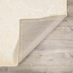 Jevau Beige Geometric Hand Tufted Wool Area Rug - Clearance - Ornate Home