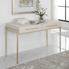 Jewel White Modern Desk - Ornate Home