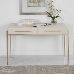 Jewel White Modern Desk - Ornate Home