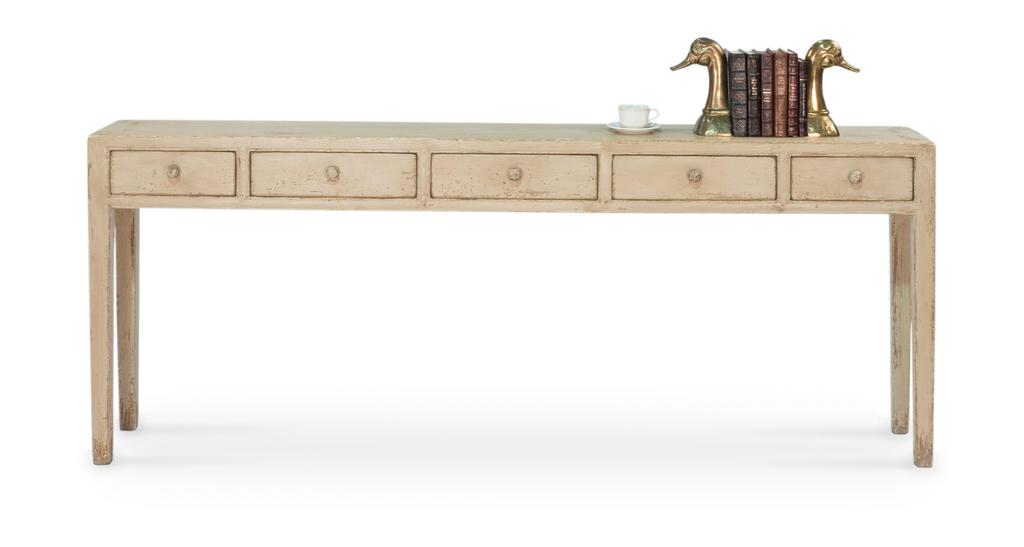 Jeweler's Ivory Console Table - Ornate Home