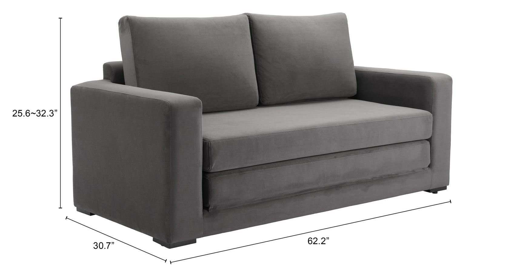 Jide Gray Sleeper Sofa - Ornate Home