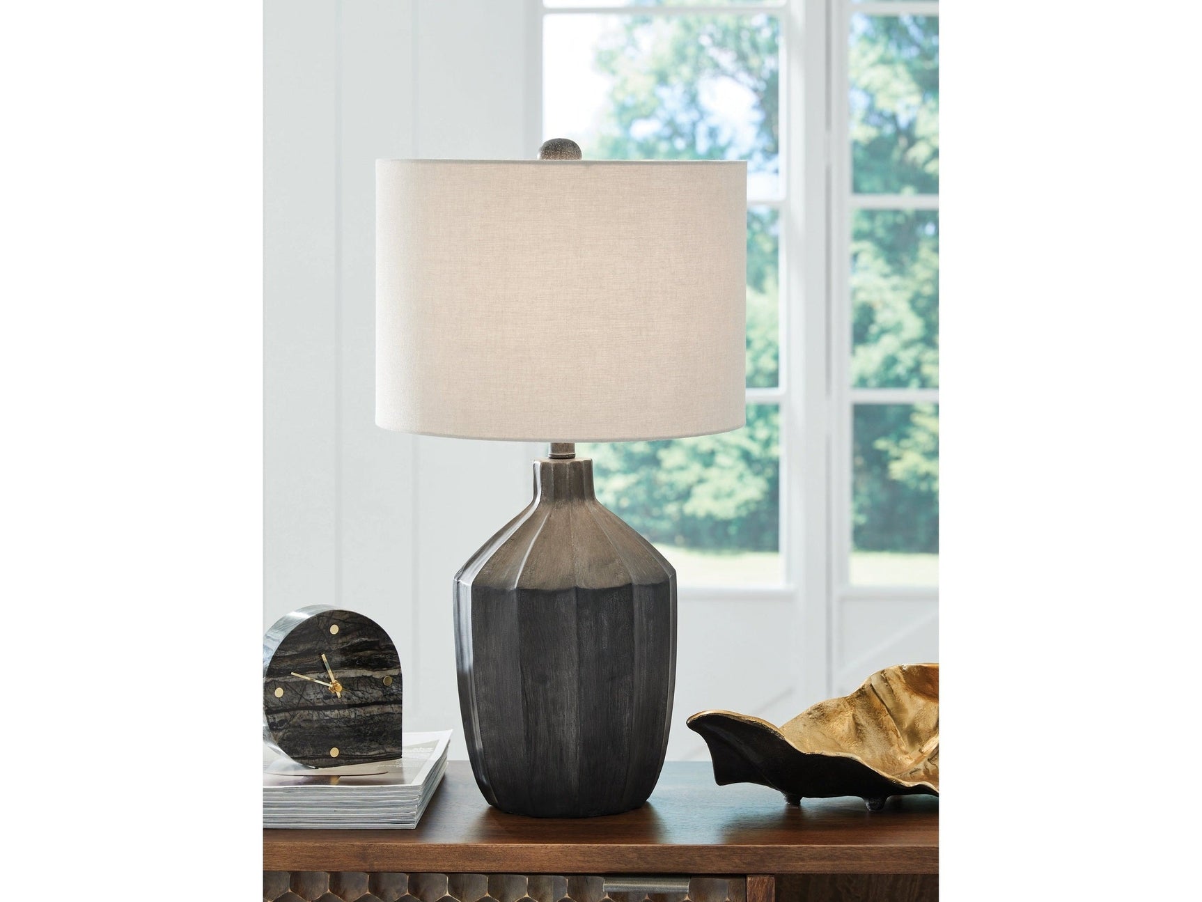 Jilton Black Poly Table Lamp (Online Special Price) - Ornate Home