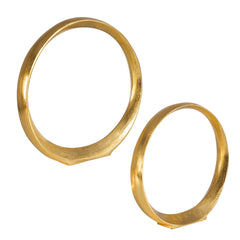 Jimena Gold Ring Sculptures (Set of 2) - Ornate Home