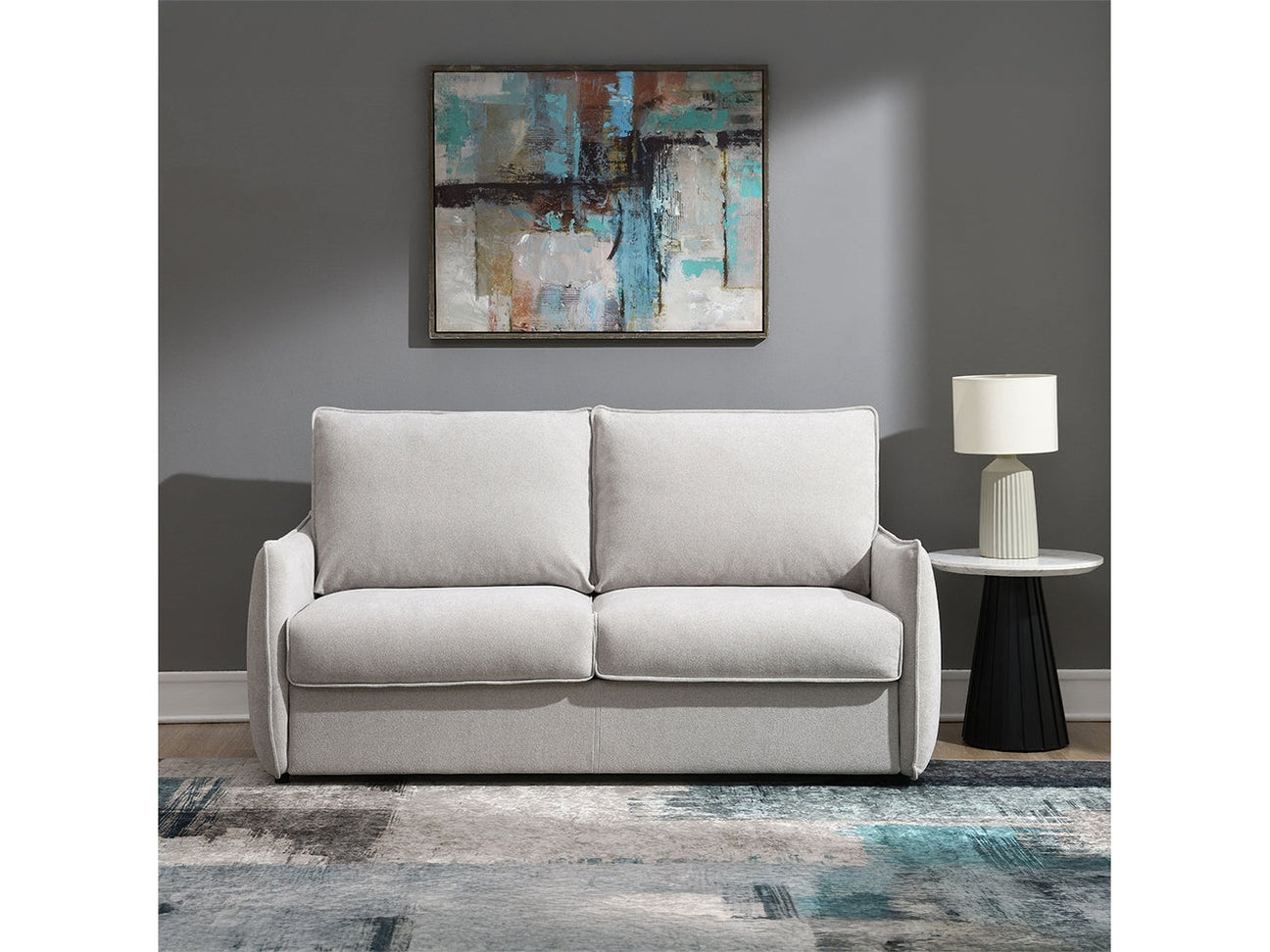 Jinn Beige Sofa w/Sleeper - Ornate Home