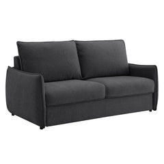 Jinn Elite Charcoal Sofa w/ Queen-size Sleeper - Ornate Home