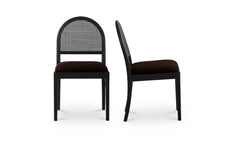 Jinny Warm Black Dining Chair (Set of 2) - Ornate Home