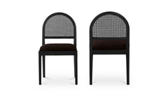 Jinny Warm Black Dining Chair (Set of 2) - Ornate Home