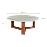 Jinxx White Coffee Table - Ornate Home