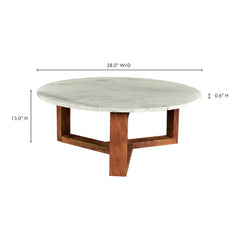 Jinxx White Coffee Table - Ornate Home