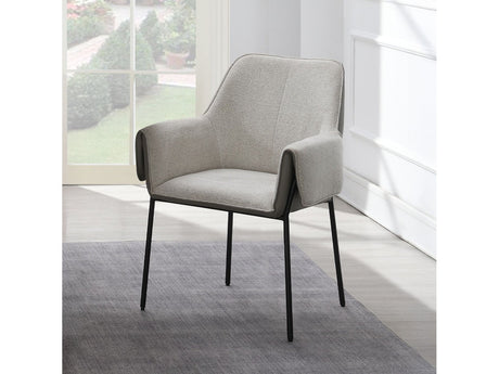 Jirina Beige Arm Chair (Set of 2) - Ornate Home