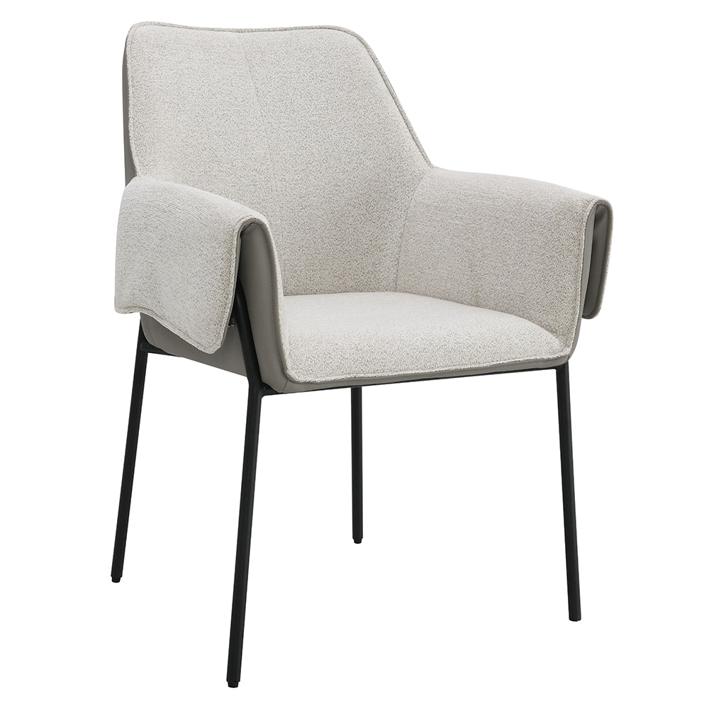 Jirina Beige Arm Chair (Set of 2) - Ornate Home