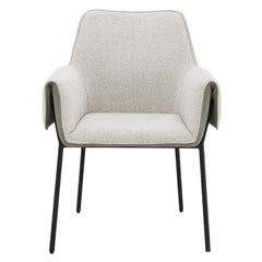 Jirina Beige Arm Chair (Set of 2) - Ornate Home