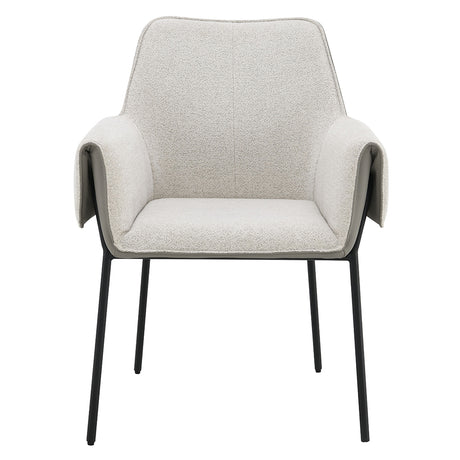 Jirina Beige Arm Chair (Set of 2) - Ornate Home