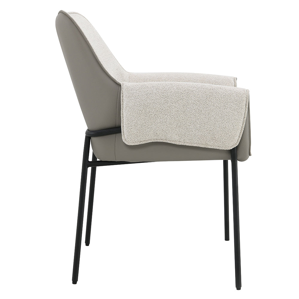 Jirina Beige Arm Chair (Set of 2) - Ornate Home
