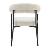 Jirina Beige/Black Arm Chair (Set of 2) - Ornate Home