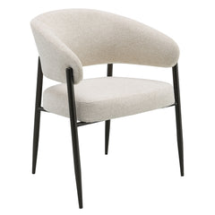 Jirina Beige/Black Arm Chair (Set of 2) - Ornate Home