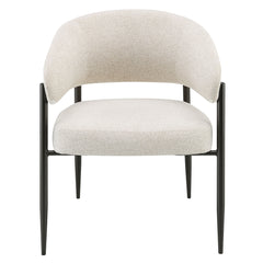 Jirina Beige/Black Arm Chair (Set of 2) - Ornate Home
