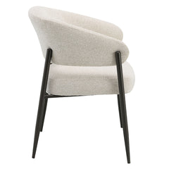 Jirina Beige/Black Arm Chair (Set of 2) - Ornate Home
