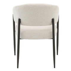 Jirina Beige/Black Arm Chair (Set of 2) - Ornate Home