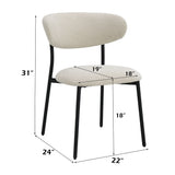Jirina Beige Side Chair (Set of 2) - Ornate Home