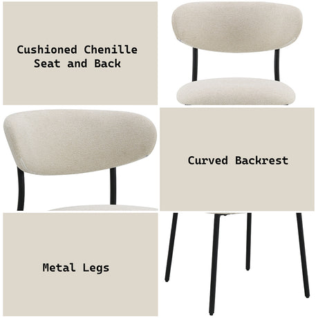 Jirina Beige Side Chair (Set of 2) - Ornate Home