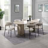 Jirina Beige Side Chair (Set of 2) - Ornate Home