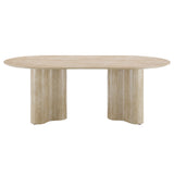 Jirina Travertine Dining Table - Ornate Home