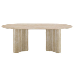Jirina Travertine Dining Table - Ornate Home