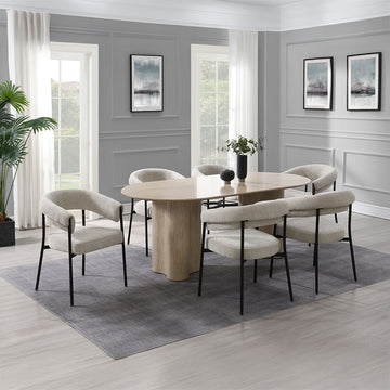 Jirina Travertine Dining Table - Ornate Home