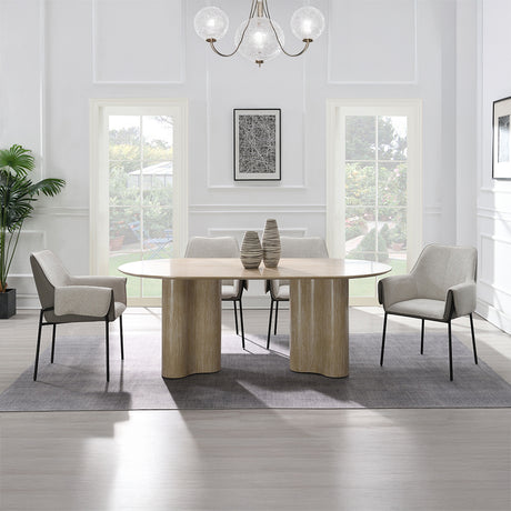 Jirina Travertine Dining Table - Ornate Home