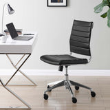 Jive Black Armless Mid Back Office Chair - Ornate Home
