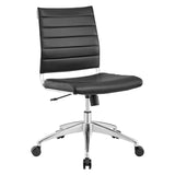 Jive Black Armless Mid Back Office Chair - Ornate Home