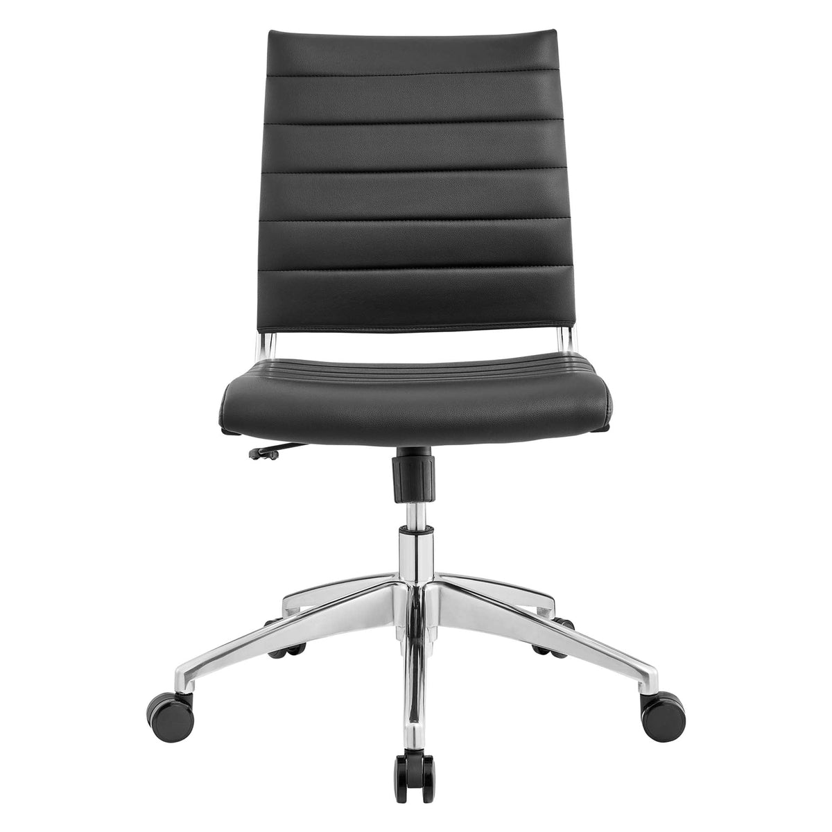Jive Black Armless Mid Back Office Chair - Ornate Home