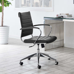 Jive Black Mid Back Office Chair - Ornate Home