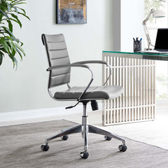 Jive Gray Mid Back Office Chair - Ornate Home