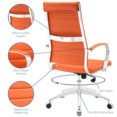 Jive Orange Highback Office Chair - Ornate Home