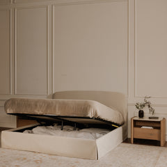 Joan Cream King Storage Bed - Ornate Home