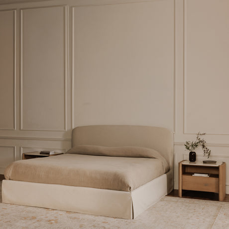 Joan Cream Queen Storage Bed - Ornate Home