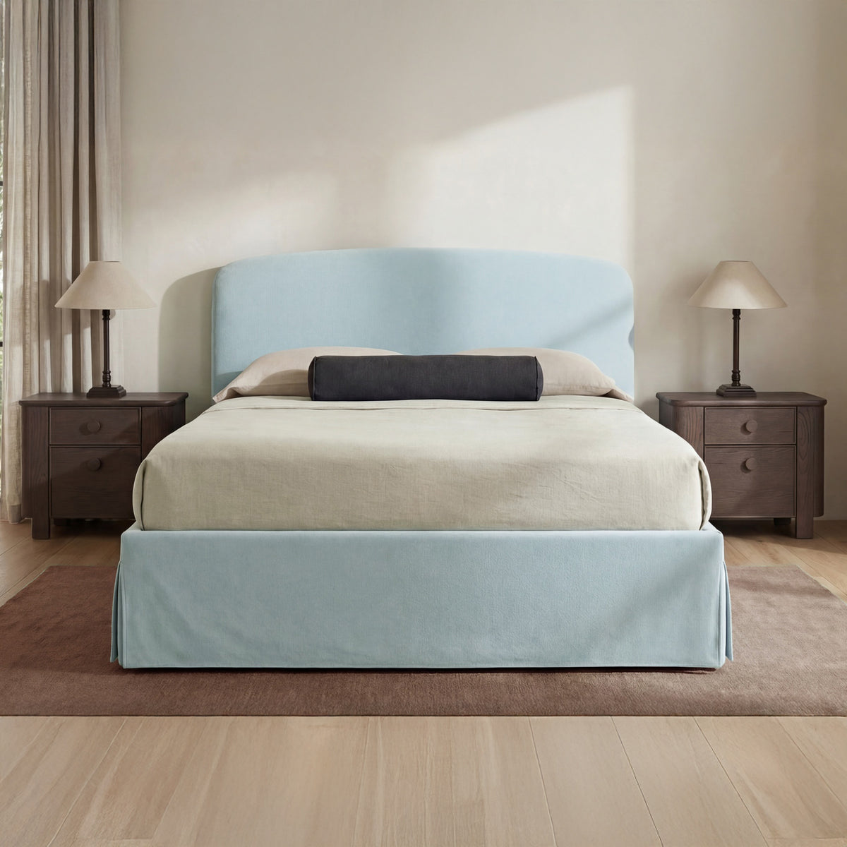 Joan Light Blue King Storage Bed - Ornate Home