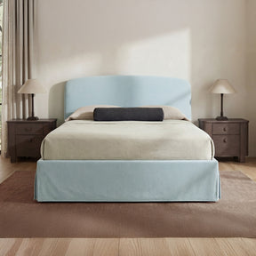 Joan Light Blue Queen Storage Bed - Ornate Home