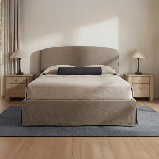 Joan Light Taupe King Storage Bed - Ornate Home