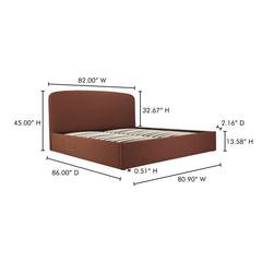 Joan Rust King Storage Bed - Ornate Home