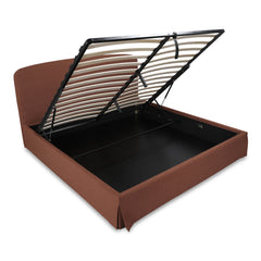 Joan Rust Queen Storage Bed - Ornate Home
