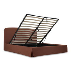 Joan Rust Queen Storage Bed - Ornate Home