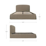 Joan Taupe Queen Storage Bed - Ornate Home