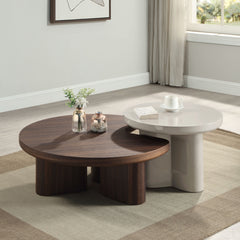 Joane Light Gray High Gloss End Table - Ornate Home