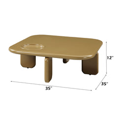 Joane Yellowish Brown Coffee Table - Ornate Home