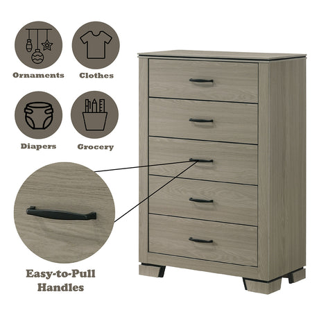 Joanna Weathered Gray Chest - Ornate Home