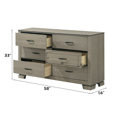 Joanna Weathered Gray Dresser - Ornate Home